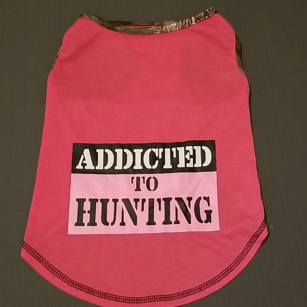 MOSSY OAK PINK & CAMO DOG SHIRT Sm/Med